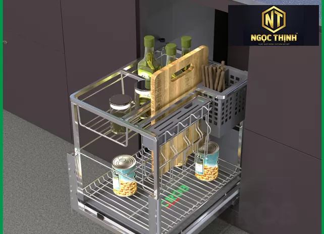 KỆ ĐỰNG DAO THỚT NAN VUÔNG INOX 304  tại Bến Cam